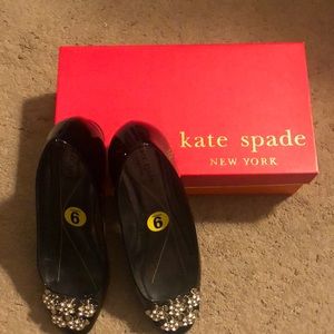 Kate Spade Nicolina Blk/Patent Silver Ornament